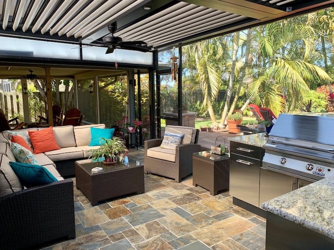Backyard seating
